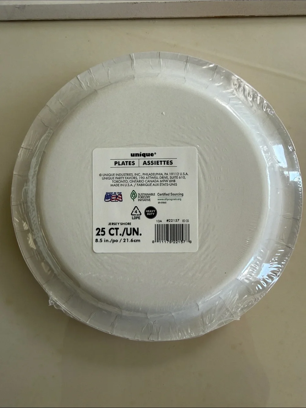 Jersey Shore Paper Plates - 25